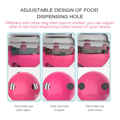 Tumbler Treat Dog Toy Food Dispensing Plastic Puppy Playing Toy Training Snack Storage Pet Plaything For Small Dog Cat Chihuahua