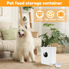 Pet Food Storage Barrel Metal Thickened Cat Food Container with Lid Silicone Gasket 6L Large Capacity Dog Treat Holder Organizer