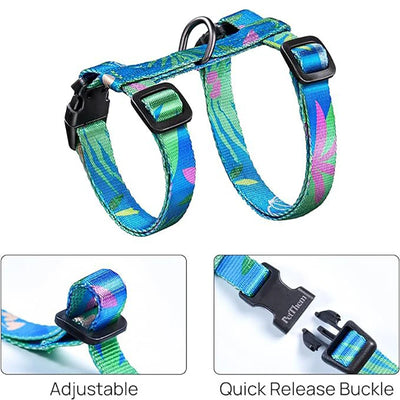150cm/59.06in Pet Cat Harness Leash Set Adjustable Puppy Lead Leash Walking Cat Leash Escape Proof Cat Harness Pet Supplies