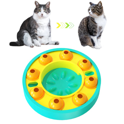 Interactive Puzzle Toy for Dogs Enrichment Pet Slow Feeder Dispenser for Dry Food and Treat Dispenser