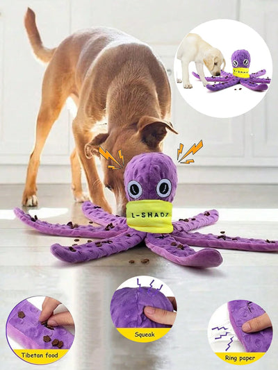Dog Enrichment Toys, Octopus Dog Toys, Dog Snuffle Toy, Helps pets eat slowly, Dog Puzzle Game Interactive Toy
