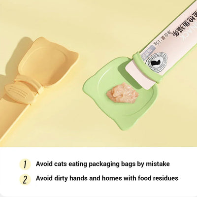 Feed Spoon Food Scoop Cat Treat Bars Squeezer Cereal Dispenser Puppy Kitten Snack Liquid Food Scoop Kitty Treat Accessories