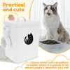 Pet Food Storage Barrel Metal Thickened Cat Food Container with Lid Silicone Gasket 6L Large Capacity Dog Treat Holder Organizer