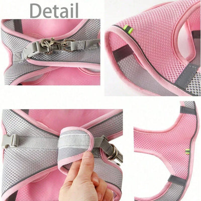 Cat Harness Adjustable Pet Harnesses Reflective Leashes Set Pet Harness for Cats Small Dogs Pug Chihuahua Cat Accessories