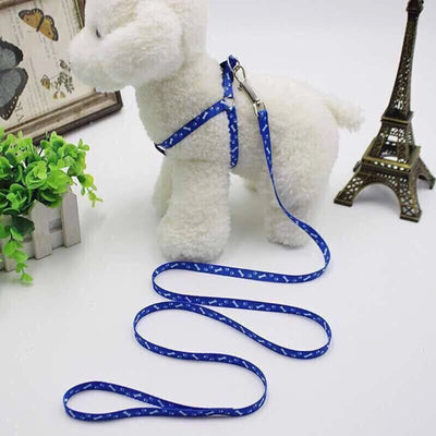 Cheap Small Dog Leash Puppy Leashes Teddy Pet Leash And Harness Set Cute Lead Rope Set Cat Kitten Leash Pet Things Decoration