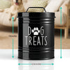 Metal Dog Treat Container Dog Food Storage Container Food Storage Container for Dogs Cats Pet Treat Jar Pet Supplies