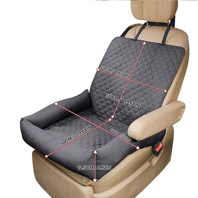 Dog Cat Pets Car Seat Cushion Outdoor Travel Hanging Bag Quilted Seat Pet Bed Car Nest Mat Comfortable Universal Car Accessories