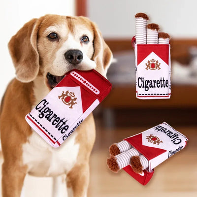 Dog Toy Funny Interactive Plush Dog Toys Creatives Cigarette Design Giggling Chewing Toys for Dog The Perfect Pet Gift for Plays