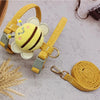 Pet Harnesses Leash Set Cute Bee Dog Cat Harnesses Soft Adjustable Outdoor Walking Anti-lost Puppy Cat Leash Pet Supplies