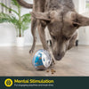 IQ Treat Ball Dog Treat Dispenser Toy Ball Interactive Dog Toy - 4" Dog Food Toy Stimulation, Slow Feeder