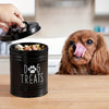 Metal Dog Treat Container Dog Food Storage Container Food Storage Container for Dogs Cats Pet Treat Jar Pet Supplies