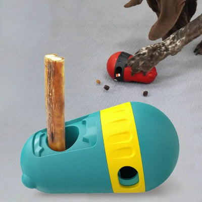 Bite Resistant Dog Treat Dispenser Toy Relieve Boredom Feeding Dog Puzzle Toy Indoor Training Rotating